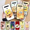 AS15 Cute Spongebob Black Case for iPhone 16 15 Plus 14 13 12 11 Pro 8 7 6S SE 5S X XR XS Max Realme C30 C33 C31 9I Huawei Y8P Y9 Sofe Cover