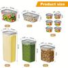 Герметичный контейнер для хранения продуктов с крышкой, пластиковый контейнер для хранения на кухне, не содержит БФА, используется для хранения сухих продуктов, муки и сахара