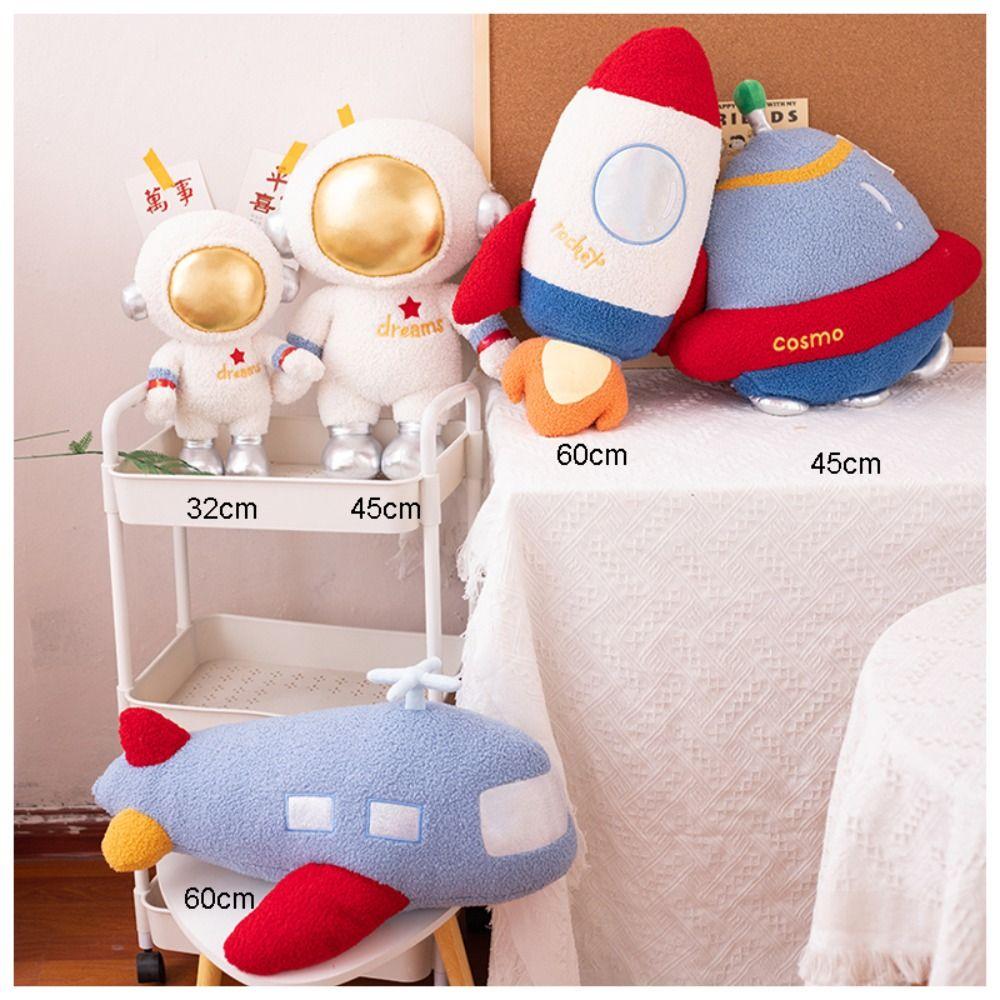 UFO Rocket Plush Doll Space Series Plush Toys Space Theme Stuffed Toys Astronauts Plush Toys