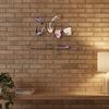 Iron Art Colorful Wine Glass Wall Art 2D Flat Wall Art Sculpture Wine Cup Wall Hanging  Living Room