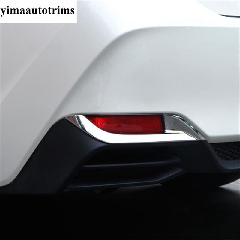 Rear Fog Lights Lamps Eyelid Eyebrow Decoration Cover Trim For Toyota Avalon - ABS Chrome Accessories Exterior
