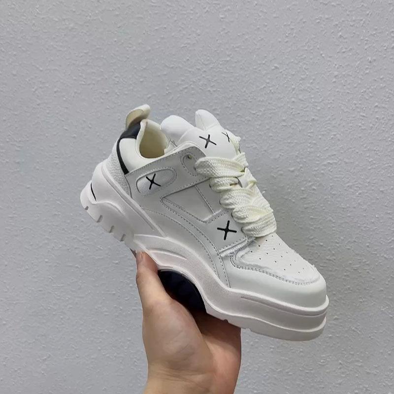 Korean Version Flat Bottom Casual Board Shoes Breathable 2024new Fashion Simple All-match Color Matching Womens Shoes Autumntime