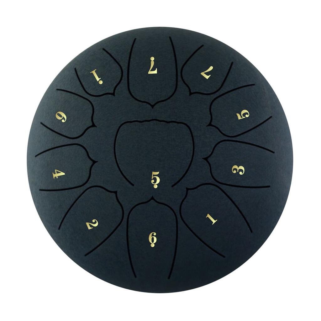 10-дюймовый стальной барабан для языка, 11 нот, хэндпан-барабан с барабанным молотком, выбор пальцев, перкуссия для