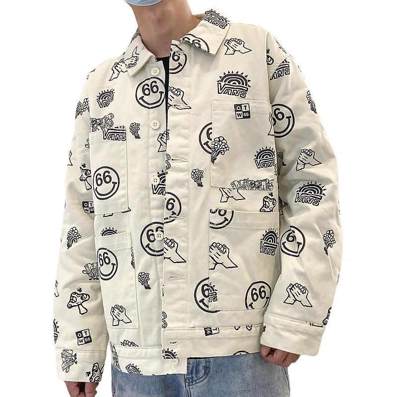 Vans Jackets Men's Ecru V neck Thin Workwear VN0A5H8K7DS