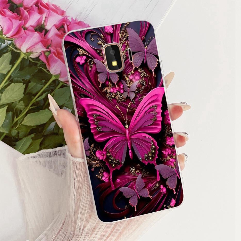 For Samsung Galaxy J2 Core 2018 Case SM-A260F Luxury Butterfly Tree Painted Cover Soft Slim Phone Case For Samsung J2 Core Shell