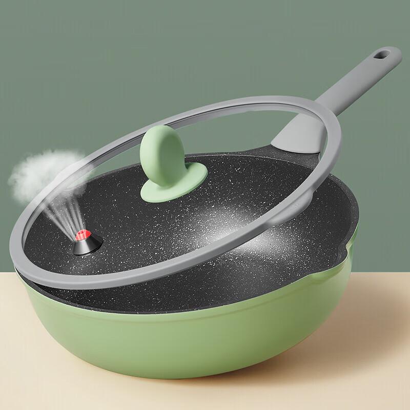 COOKER KING 32 см Вок с антипригарным покрытием из маifanского камня, микро-давление