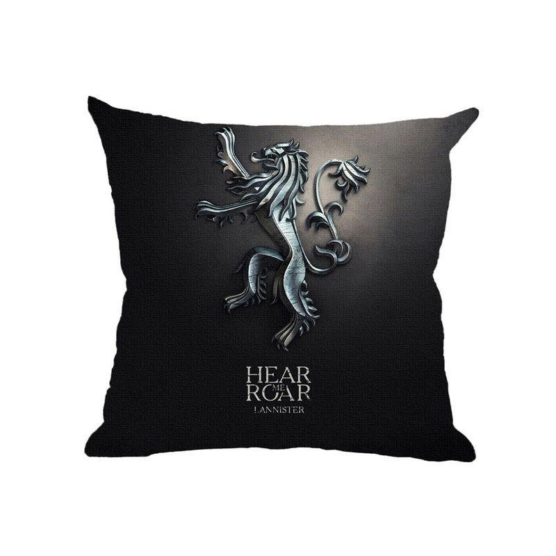 Luxurious Game Of Thrones Fire And Blood Throw Pillow Case For Elegant Home Decor