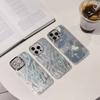 Премиальная текстура пера Подходит для iPhone17Pro max Apple 16 Чехол для мобильного телефона 15/14 Электроplated Линза Блеск