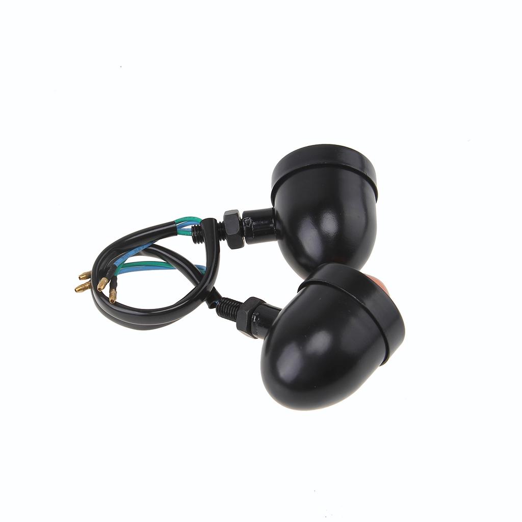 Мотоциклетные универсальные указатели поворота, мини-мигалка, янтарный индикатор, сигнальная лампа 12 В, ретро-мигалка для мотоцикла, аксессуары для гонщиков Cafe Racer