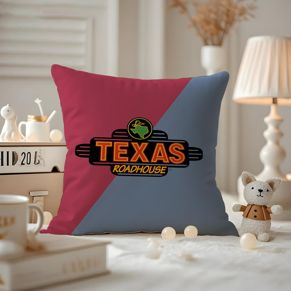 Чехол на подушку Texas Roadhouse, противопылевой, с потайной молнией, шелковистый короткий плюш, чехол на диванную подушку