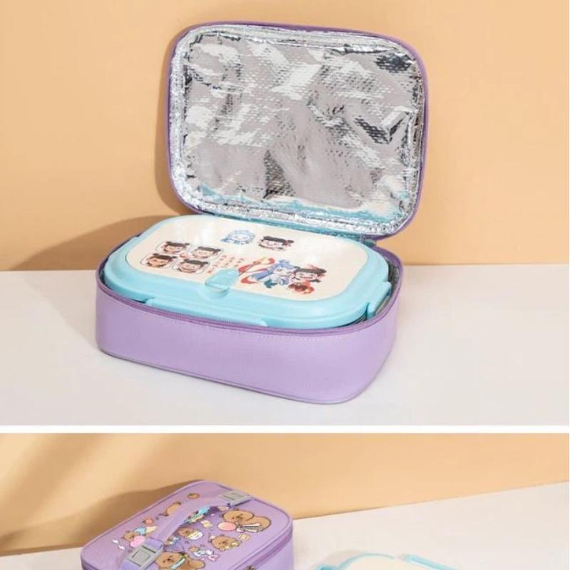 Cute Puppy Bento Box: Insulated Aluminum Foil Lunch Bag for Students and Workers—Perfect for Taking Lunch to Work