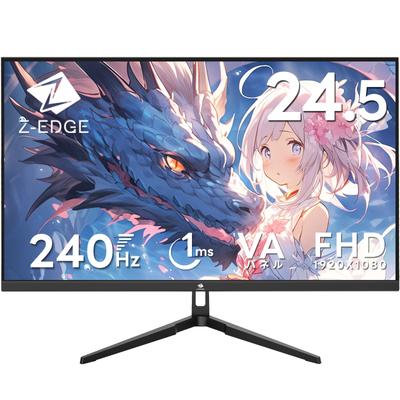 Монитор Z Gaming 240 Гц 25-дюймовый дисплей LED FHD UG25F Z-Edge 1920x1080/Антибликовое покрытие/Панель VA/Ультратонкий/HDR/1 мс/FreeSync/HDMI/DisplayPort