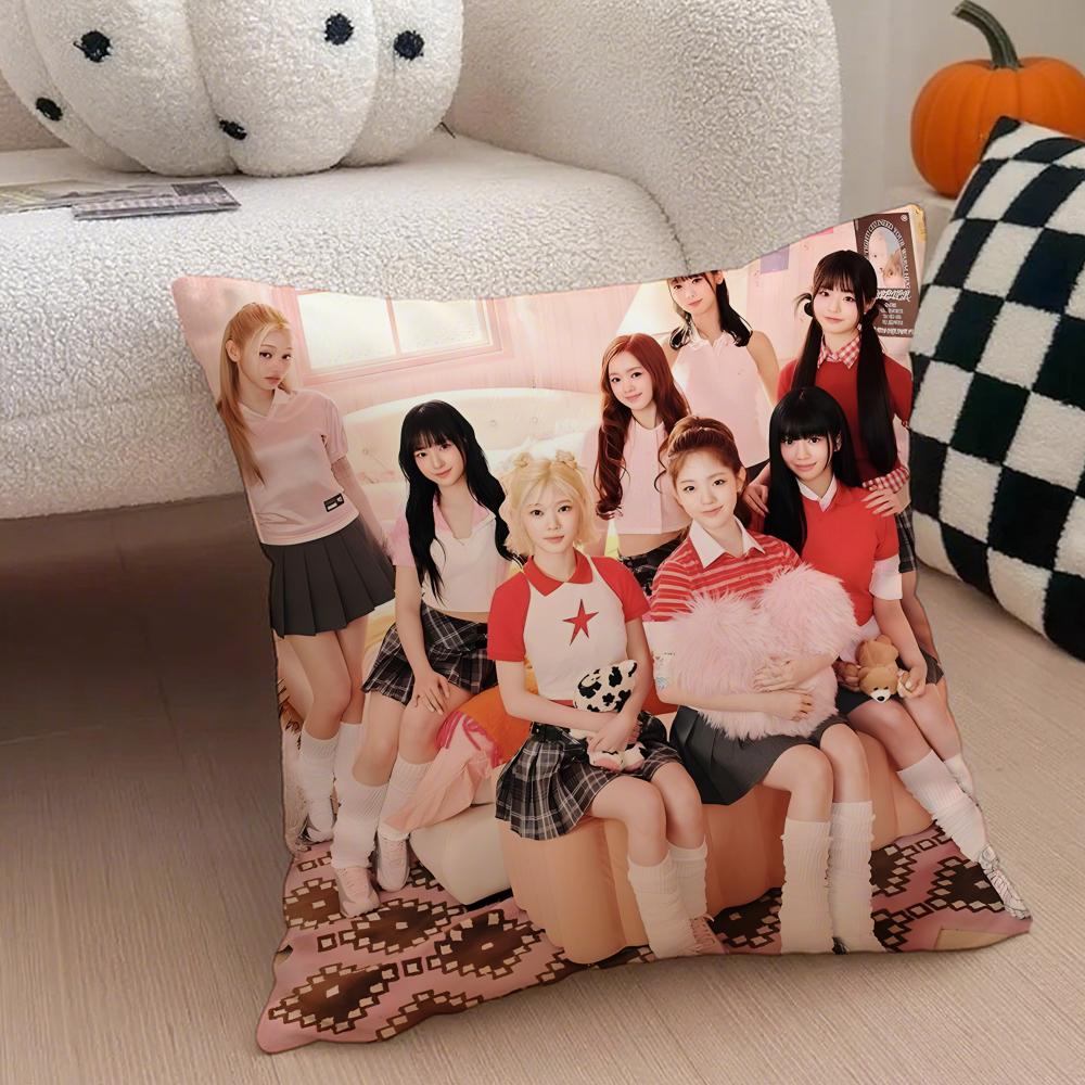 kpop energetic GGirls GGeneration Cushion Cover Throw Pillow Cover Hidden Button Durable Polyester Chair Cushion