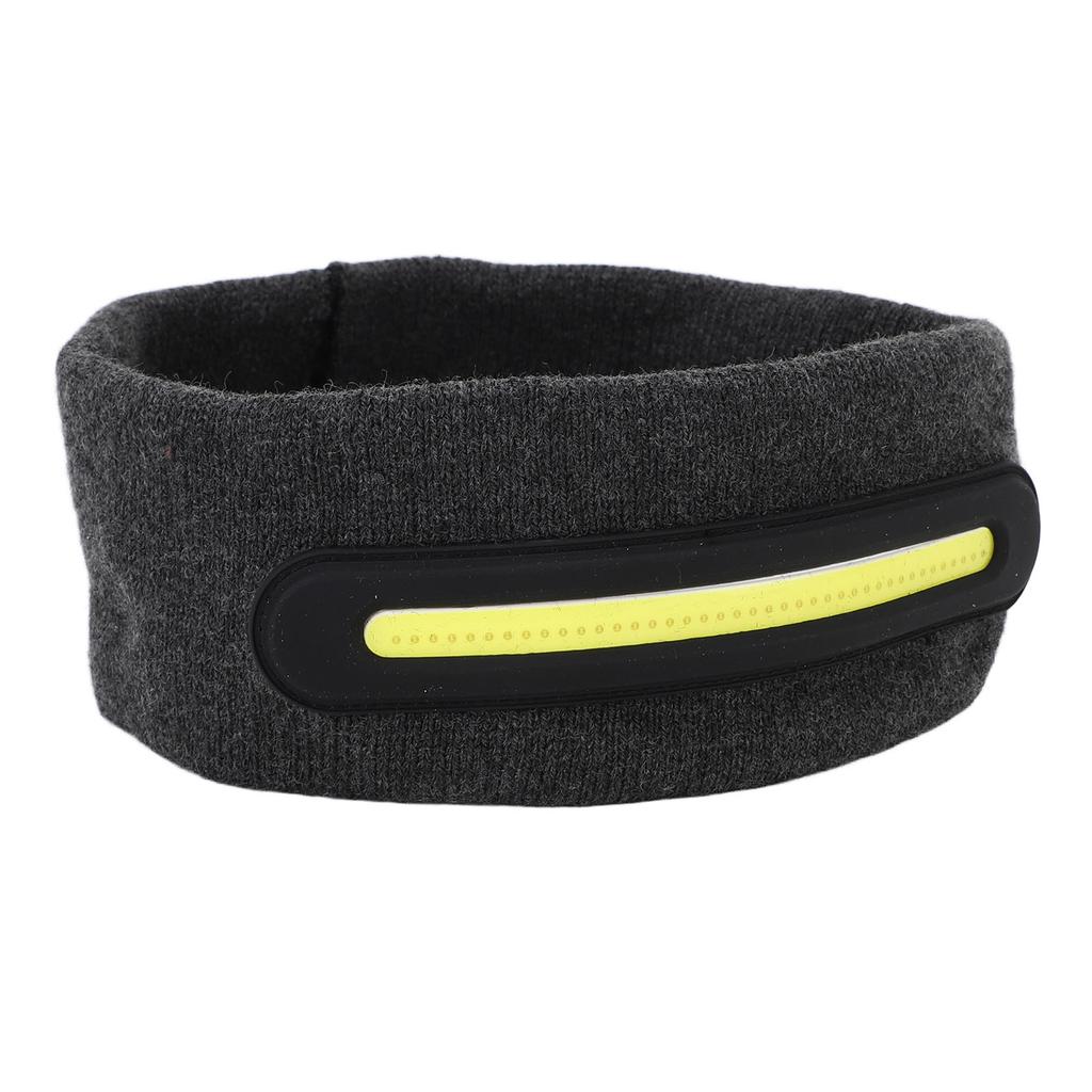 Светодиодная повязка на голову, перезаряжаемая, поглощающая пот, на лоб, светодиодная подсветка, спортивная повязка на голову для ночей на открытом воздухе