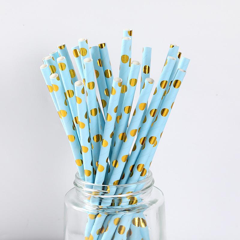 25/50/100 шт. Одноразовые бумажные трубочки для дня рождения, детского душа, разлагаемые трубочки для питья, свадьбы, девичника, вечеринки, столовых приборов