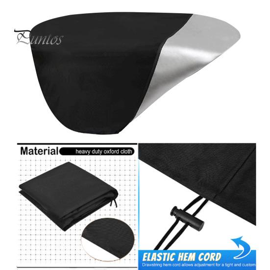 Уличный изолированный чехол для джакузи с защитой от ультрафиолета и шнурком, водонепроницаемый, универсальный, подходит для садовой мебели, защитный чехол для резервуара с водой