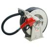 Fuel Hose Reel, 3/4" x 50', Extra Long Retractable Diesel Hose Reel, Heavy-Duty Carbon Steel Construction with Automatic Fuel Nozzle, NBR Rubber Hose