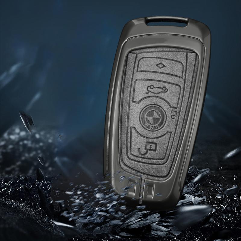 BRHE9 Fashion Zinc Alloy Car Key Case Cover Holder For BMW F30 F20 F10 F18 F22 F01 X3 X4 F06 F02 M3 M5 Protection Keychain Accessories