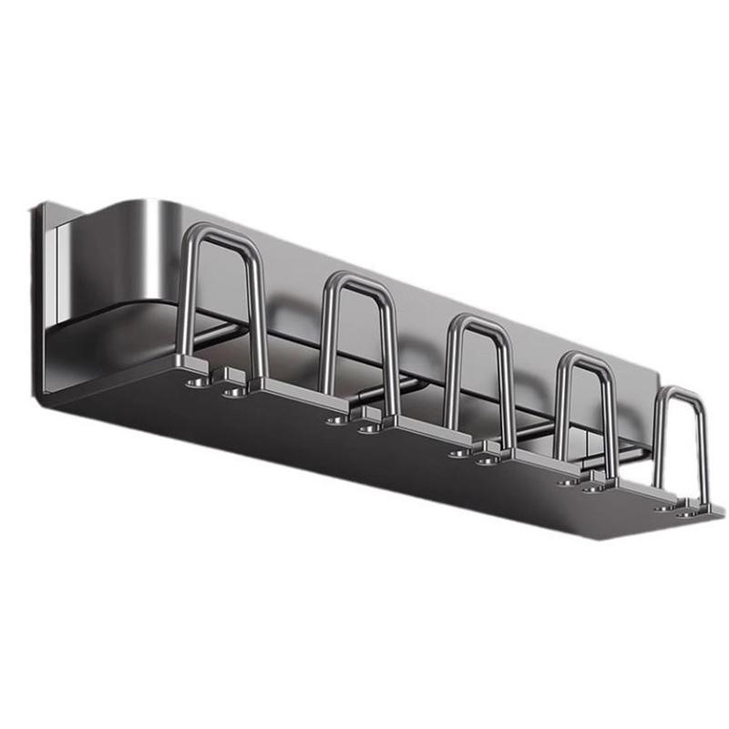 Punch-Free Bathroom Toothbrush Rack – Metal Wall-Mounted Storage Box with Toothpaste Holder