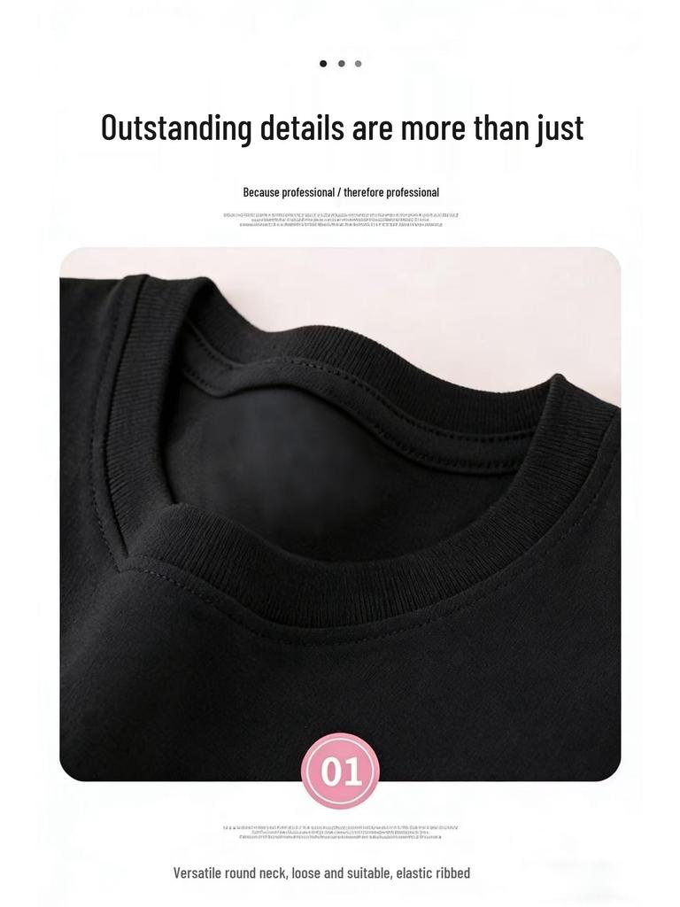 220 г Детская хлопковая футболка с рисунком – Модная с коротким рукавом для мальчиков и девочек