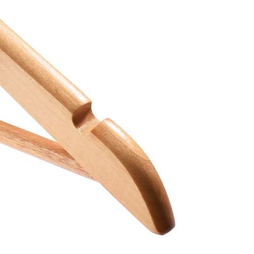 Support Japanese Small and Medium-Sized Businesses with Wooden Clothes Hangers, Non-Slip Clothes Hangers with Shoulder Indentations for Suits and Jack