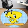 1 шт. Коврик Looney Tunes Птичка Твити, Круглый коврик для офиса, Под офисные стулья, Спальня, Гостиная, Декор для дома a1022308