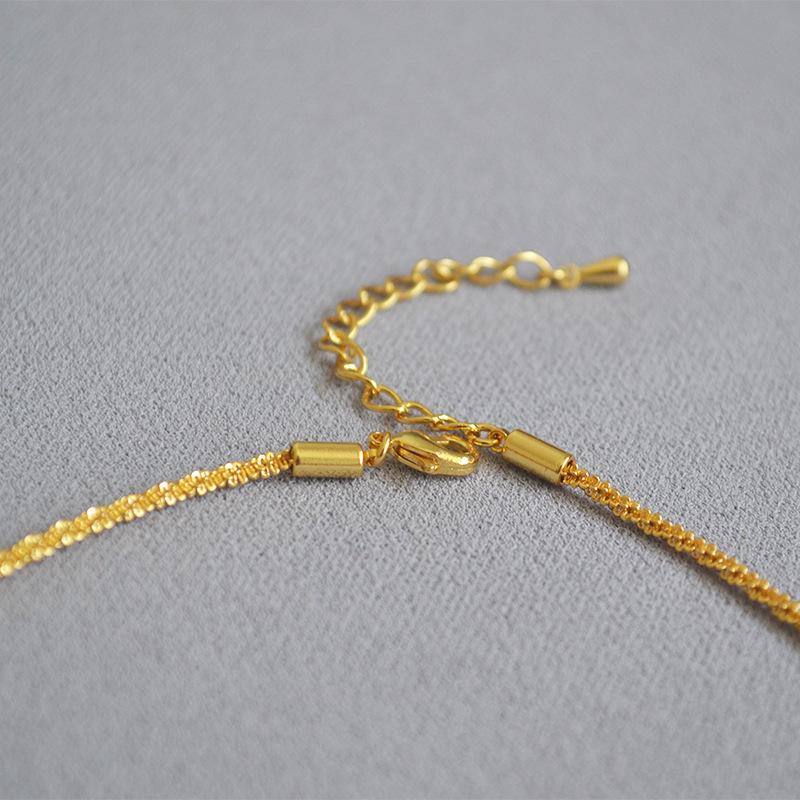 Минималистичное колье-чокер «Звездное небо» из золота 18 карат