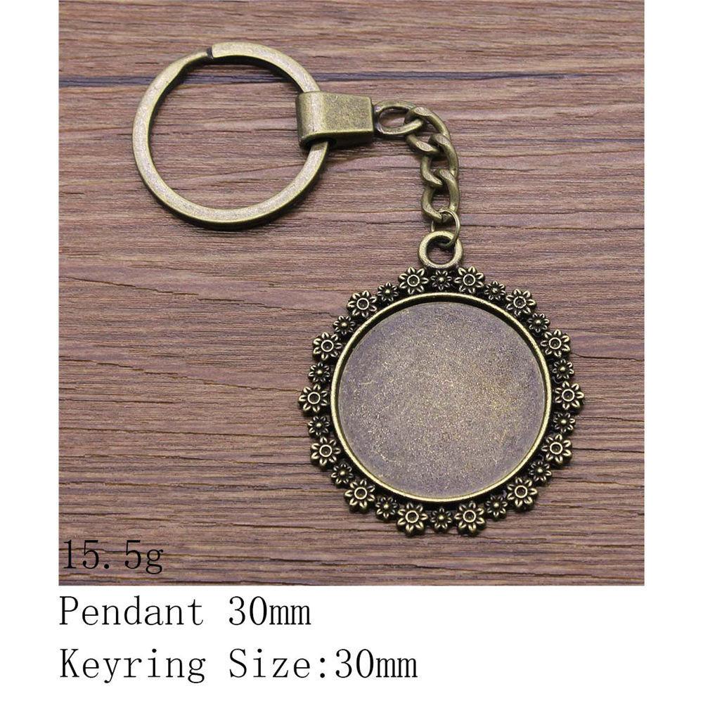 Брелок ко Дню святого Валентина, круглый стеклянный кабошон, подставка для ключей, брелки для ключей, принадлежности для творчества, цепочка для женщин