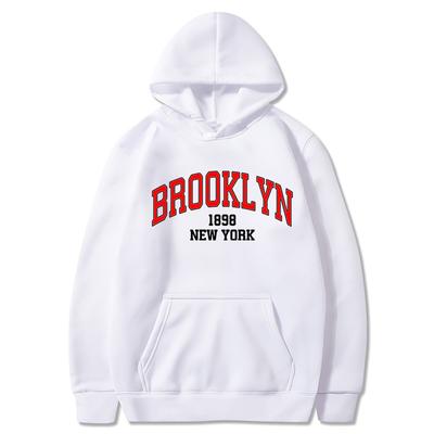 Женская толстовка с длинными рукавами Boston Brooklyn Letter Print Hoodie Женская модная куртка Oversize New York Hoodies Sweatshirt Женская