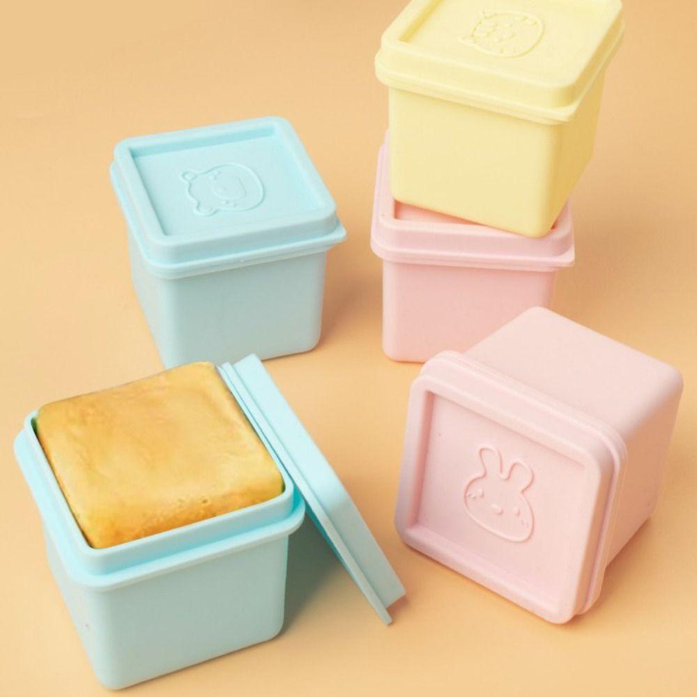 Silicone Baby Food Freezer Tray 6 Grid Puree Container Durable Ice Cube Tray  Fruit