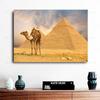 Холст с верблюдом в пустыне, настенные картины с изображением животных, пейзаж, египетские пирамиды, постеры с Нилом для гостиной, Настенный декор, Cuadros