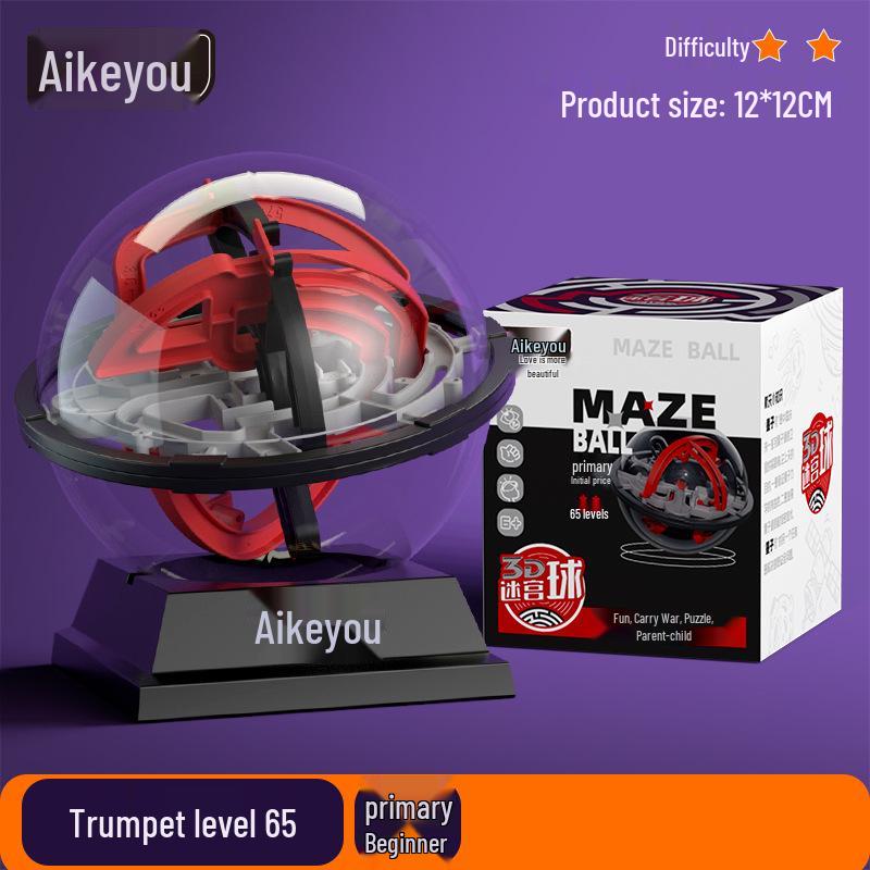 Aikeyou 3D Лабиринт-Шар – Образовательная игрушка для детей – Развитие логического мышления и Подарок на день рождения