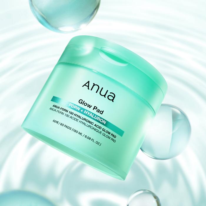 Anua PDRN 100 Гиалуроновая кислота Glow Pad 180 мл 60 шт.