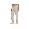 Fleece Solid Color Cuffed Casual Pants Women Bottoms Light-Brown White HJ1360-203