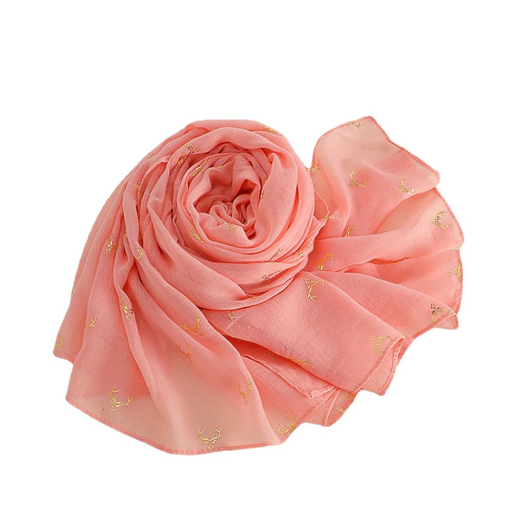 Cotton and Linen Scarf for Women In Spring Autumn and Winter Long Thin Silk Scarf Korean Version Versatile and Fashionable Beige Shawl