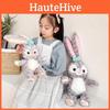 Adorable Plush Rabbit Toy With Soft Short Fur Perfect For Gift Giving And Cuddling
