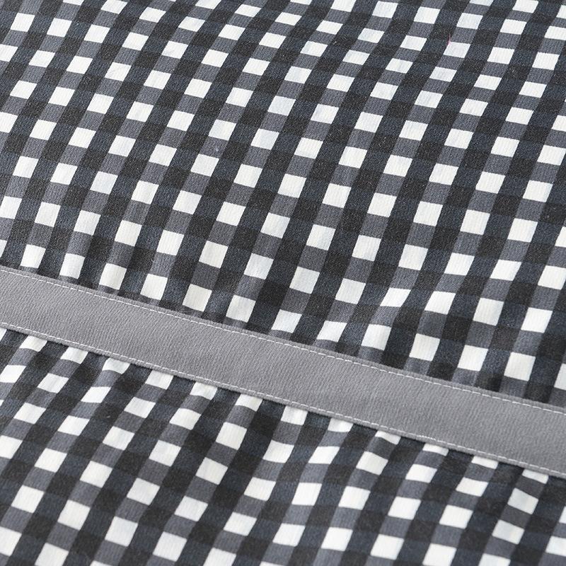 Комплект постельного белья в стиле принцессы с сердечками для девочки из четырех предметов, постельное белье из кружева, трикотажного хлопка, банта, пододеяльника, юбки, комплект из трех предметов