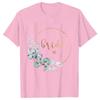Team Bride Bridesmaid Bridal Flower Wreath Tees Unisexs Bachelorette Party Tops Friends Wedding Single Farewell Shirt Clothing