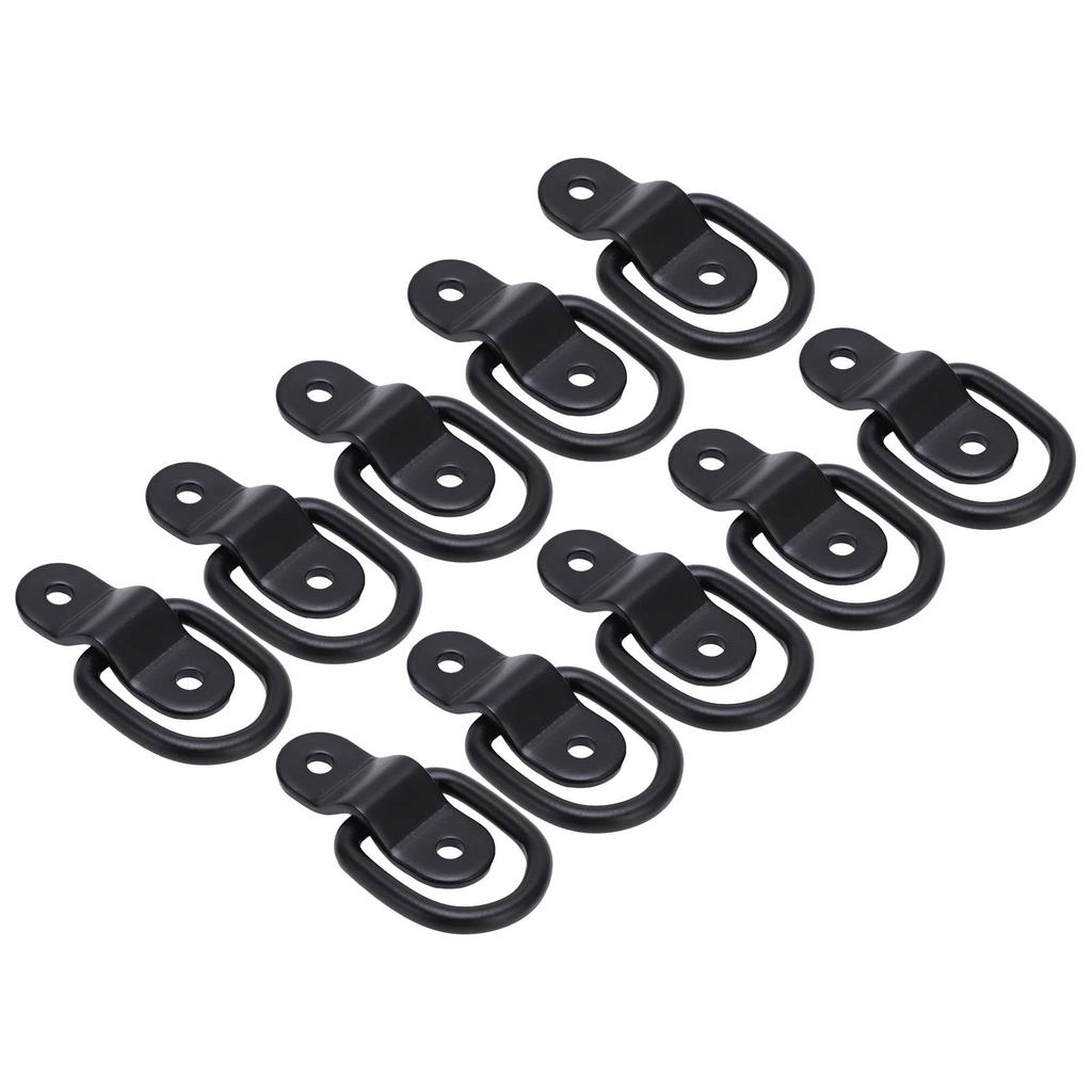 KIMISS Tie-Down Anchors, Set of 10, High Strength, Surface Mounted, D-Rings, For Securing Cargo,