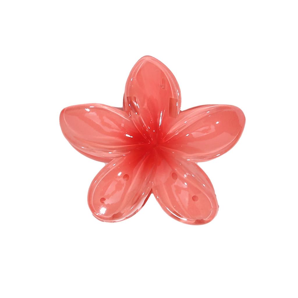 Заколки для волос в виде крабов с градиентными цветами в гавайском стиле для женщин, заколки-пламерии для тонких/густых волос, аксессуары, пляжный отдых, заколка-краб