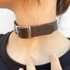 Мода Харадзюку Готика ПУ Кожа Пряжка Ошейник Ошейник Ожерелье Чокер