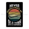 Harmonica Metal Signs Cave Retro Garage Designing Garage Tin Sign Poster