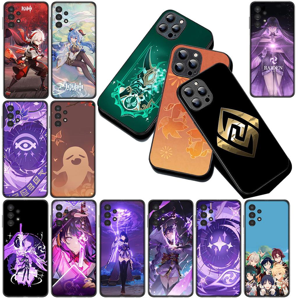 for Motorola Moto G55 G45 G75 G85 G35 Edge 50 30 Fusion 40 NEO Ultra Pro Phone Cover Soft Case Genshin Baal Raiden Shogun Impact