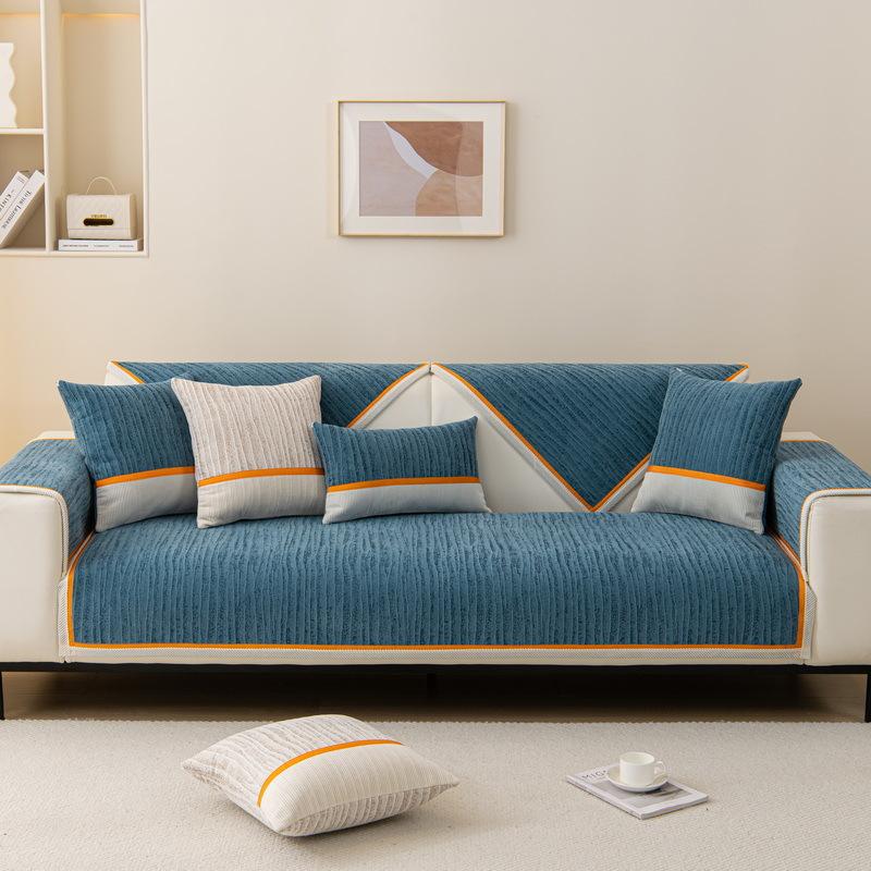 High-End Nordic Light Luxury Sofa Cushion Four Seasons Universal Simple Modern Non-Slip Cushion Sofa Cover Cover Towel Seat Cushions