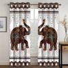 2pcs Boho Mandala Printed Window Curtains For Bedroom Living Room Rod Pocket Drapes For Bathroom Patio Door Windows Home Decor