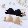 Летний strapless push-up бандо бюстгальтер для женщин - Без косточек, без спинки, увеличивающий маленькую грудь