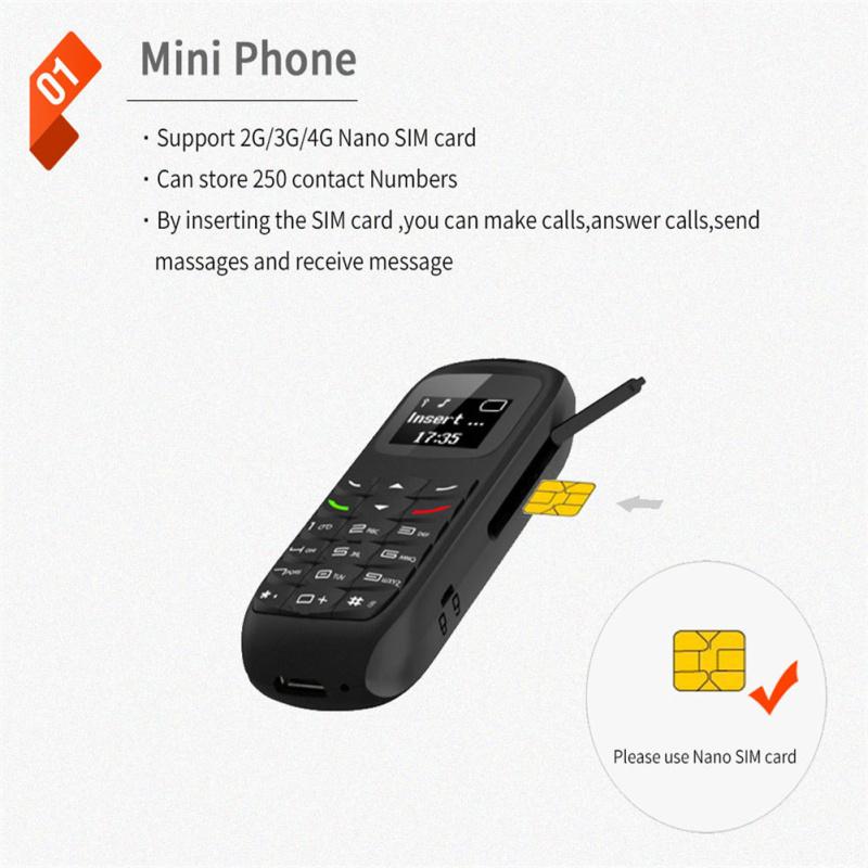 Мини-мобильный телефон L8Star BM70, Bluetooth-совместимая сотовая беспроводная гарнитура, номеронабиратель для сотового телефона Gtstar