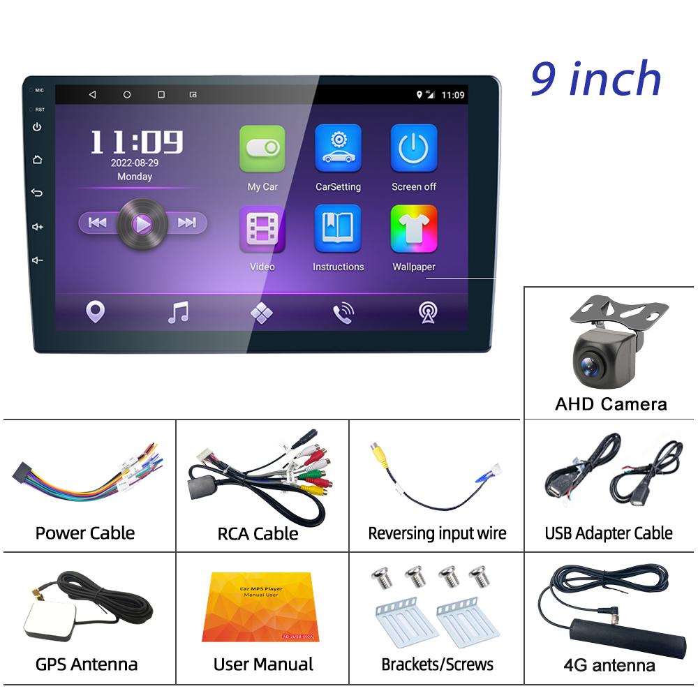 Reakosound 9-дюймовый 4G DSP/RDS 2 + 32G WIFI Carplay Автомобильный мультимедийный видеоплеер Android 11 2 Din GPS Авто Стерео Bluetooth Wi-Fi USB FM IPS Экран