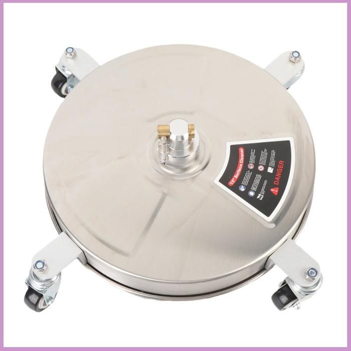 15" stainless steel Pressure Washer, Patio top cleaner, driveway with 4 wheels for large surfaces