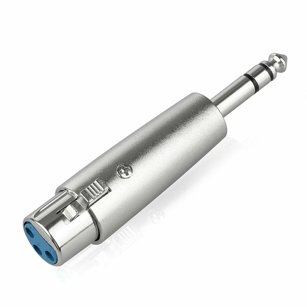 Комплект из 4 шт. 3-контактный XLR-гнездо на 6,35 мм стерео-штекер TRS аудиокабель микрофонный адаптер